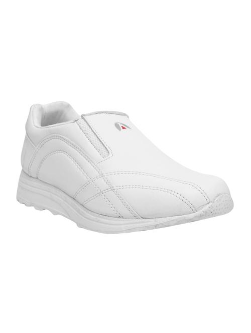 white leatherette sport shoes - 16235921 - Very Small Image - 1