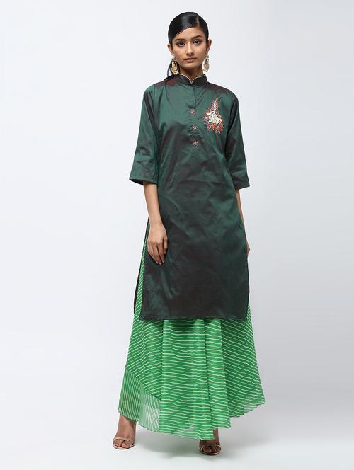 embellished kurta skirt set - 16236046 - Very Small Image - 1