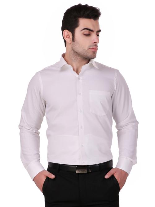 white self design formal shirt - 16236506 - Very Small Image - 1