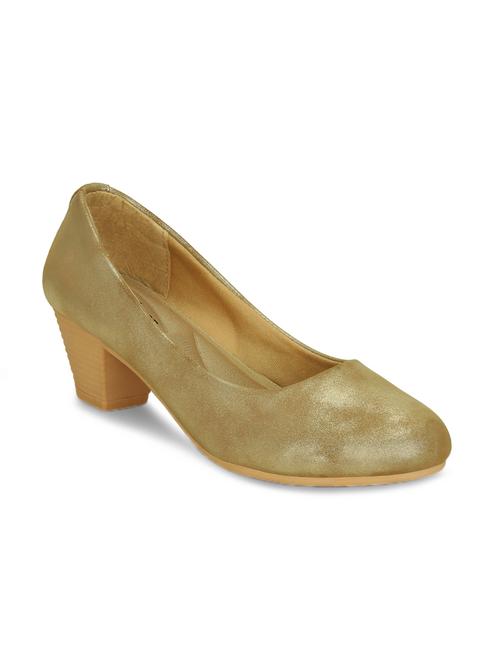 gold slip on pumps - 16239553 - Very Small Image - 1