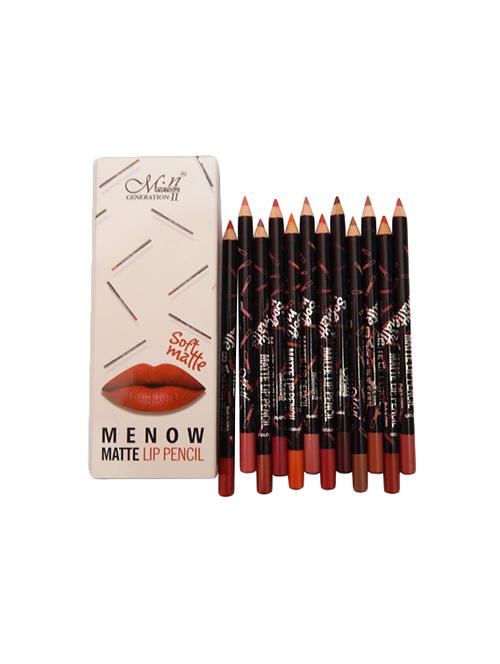 menow pack of 12 soft matte lip pencils - 16239826 - Very Small Image - 1