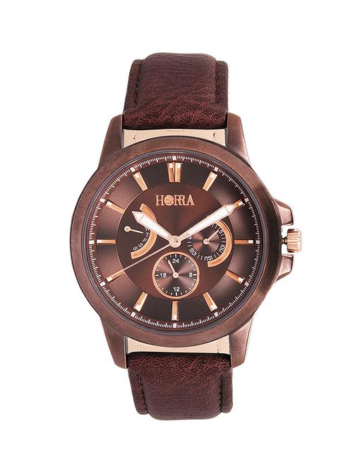brown leather strap watch  - 16242501 - Very Small Image - 1