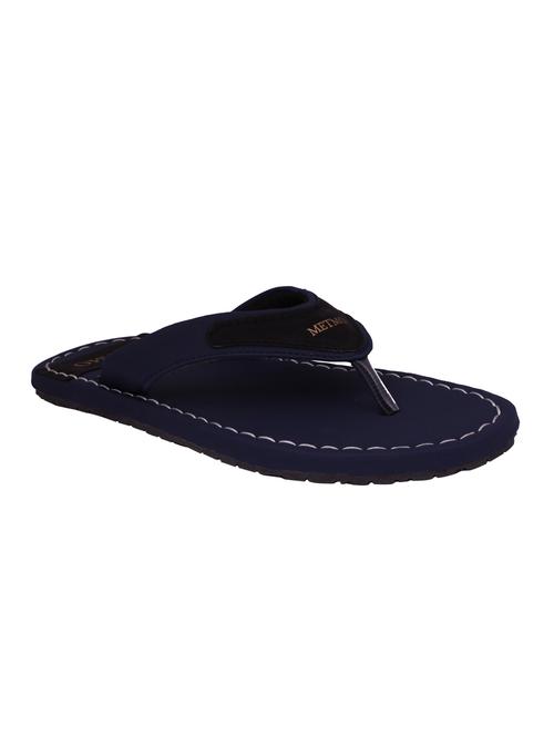 blue leatherette toe separator slippers - 16245094 - Very Small Image - 1