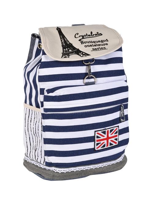 blue canvas regular backpack - 16245682 - Very Small Image - 1