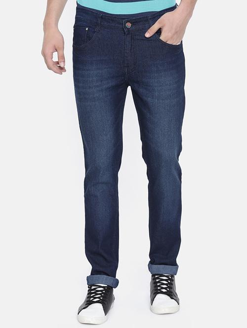 blue heavy washed jeans - 16250105 - Very Small Image - 1