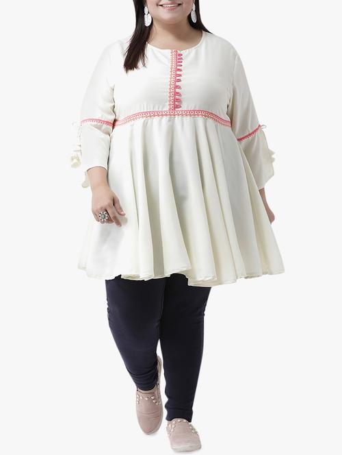 solid flared kurta - 16250233 - Very Small Image - 1