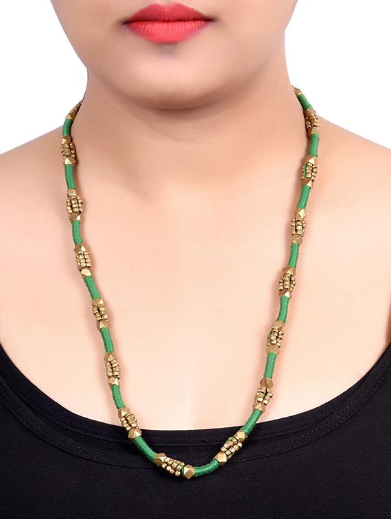 green brass necklace - 16251157 - Standard Image - 2