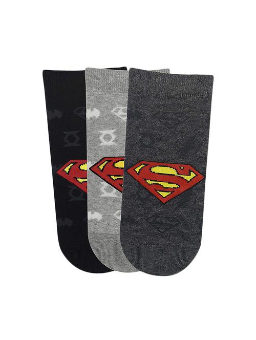 set of 3 multi colored  cotton ankle length sock - 16253100 - Very Small Image - 1