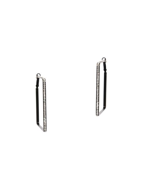black brass drop earring - 16253650 - Very Small Image - 1