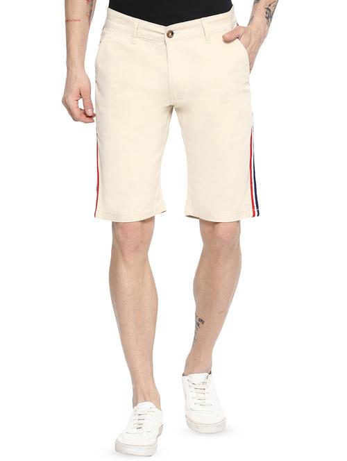 beige solid bermuda - 16256020 - Very Small Image - 1