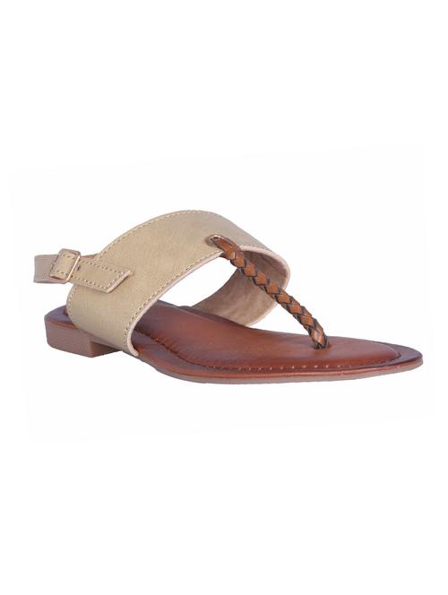 beige t-strap sandals - 16258989 - Very Small Image - 1