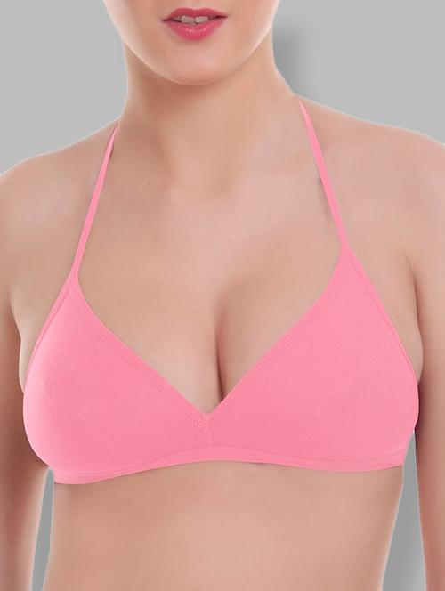 halter neck floral patch bra - 16259756 - Very Small Image - 1