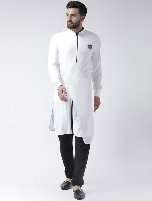 white asymmetric ethnic wear set - 16263261 - Very Small Image - 1