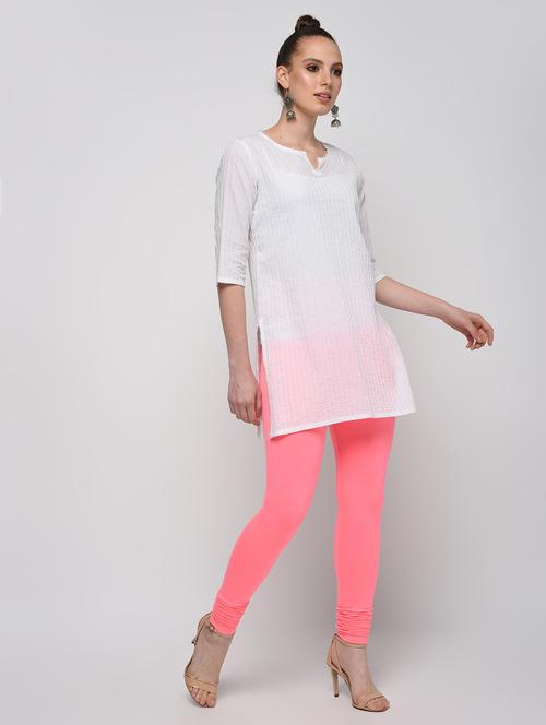 pink solid churidar - 16265757 - Very Small Image - 1