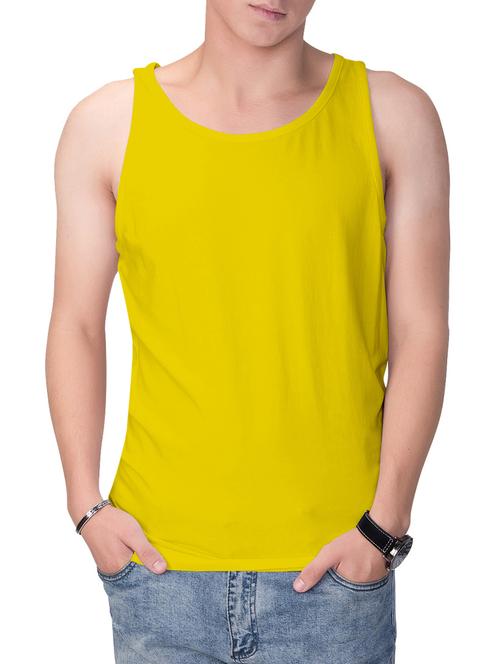 yellow cotton vest - 16266566 - Very Small Image - 1