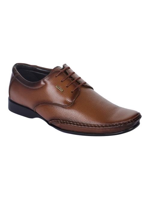 tan leather lace-up derbys - 16266797 - Very Small Image - 1