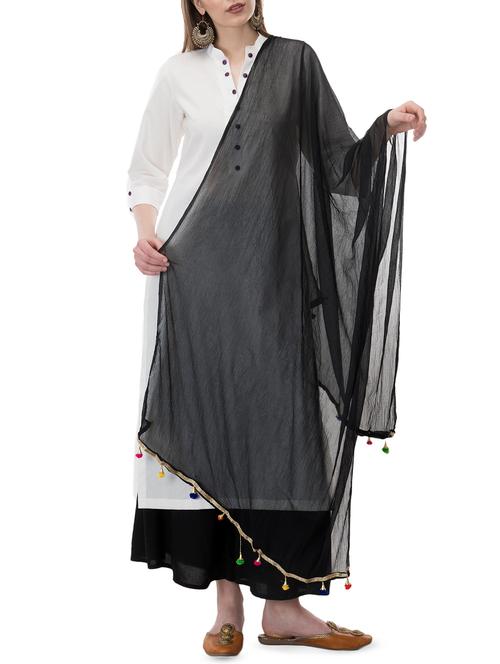 solid plain dupatta - 16271042 - Very Small Image - 1