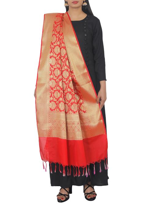 brocade banarasi dupatta - 16273022 - Very Small Image - 1