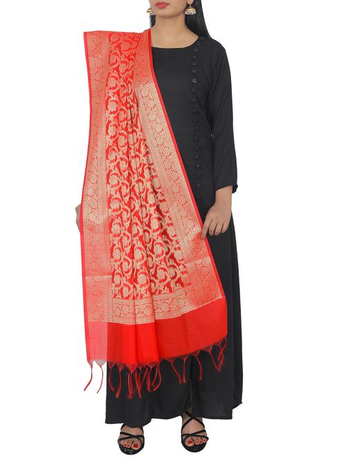 brocade banarasi dupatta - 16273034 - Very Small Image - 1