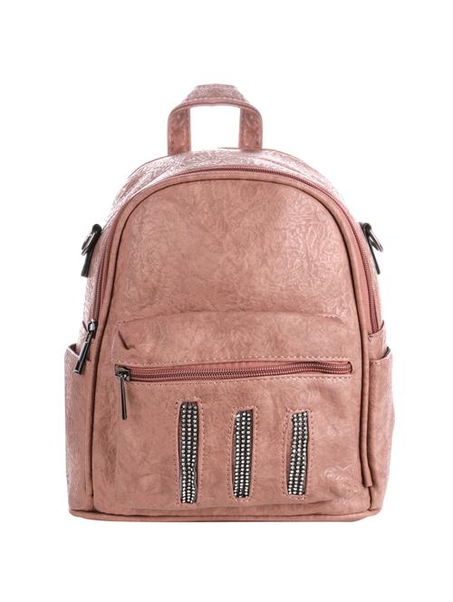 brown leatherette (pu) regular backpack - 16273546 - Very Small Image - 1