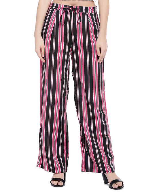 pleat detail drawstring striped trouser - 16274189 - Very Small Image - 1