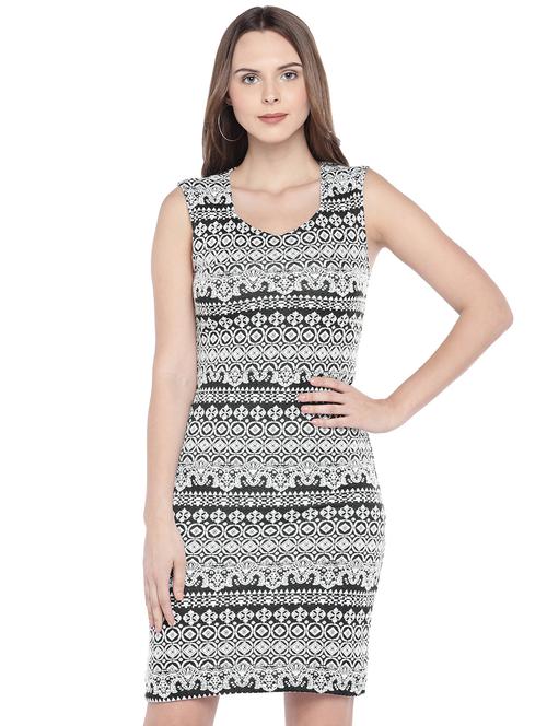 cut out back sheath dress - 16274248 - Very Small Image - 1