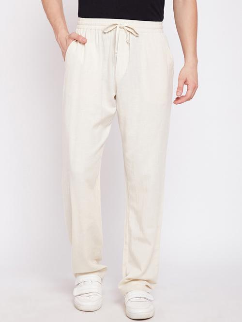 white solid trackpant - 16274565 - Very Small Image - 1