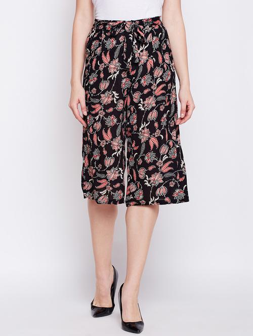 drawstring floral culotte - 16274737 - Very Small Image - 1