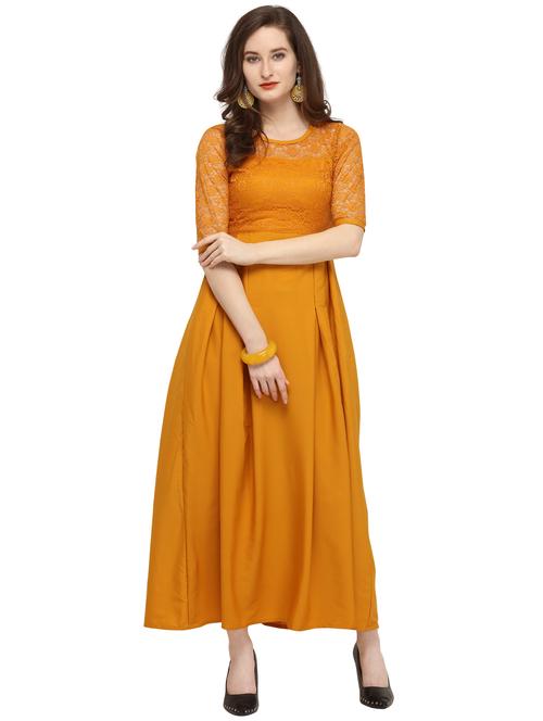 floral lace panel pleated maxi dress - 16276944 - Very Small Image - 1