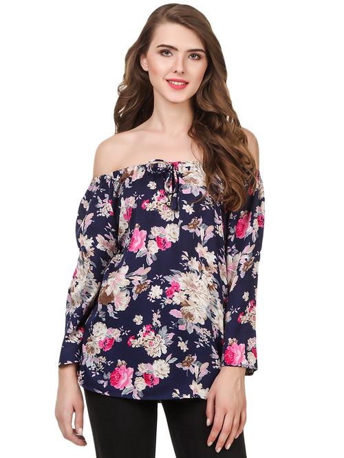 tie front floral top  - 16278751 - Very Small Image - 1