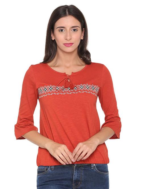 tie front printed top  - 16278867 - Very Small Image - 1