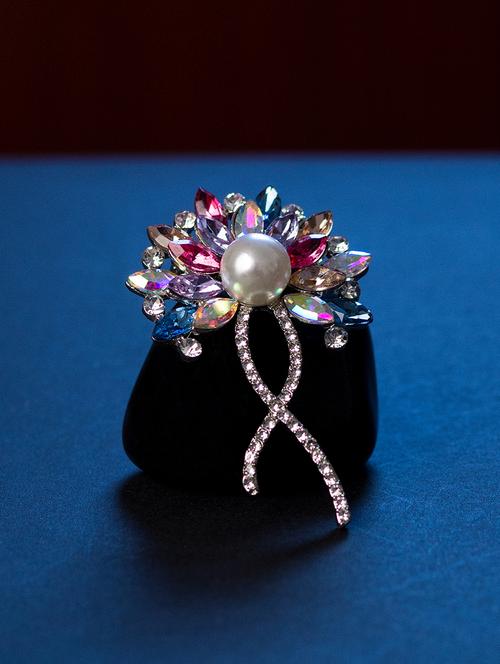 multi colored metal brooch - 16279942 - Very Small Image - 1