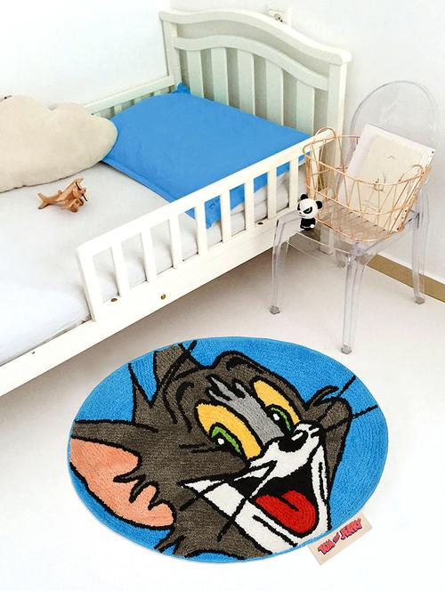 saral home tom & jerry soft microfiber anti skid kids bathmat- 50x70 cm - 16282968 - Very Small Image - 1