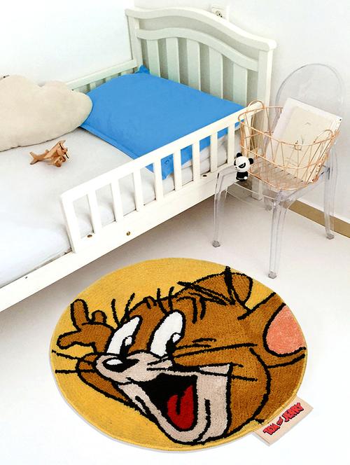 saral home tom & jerry soft microfiber anti skid kids bathmat- 50x70 cm - 16282969 - Very Small Image - 1