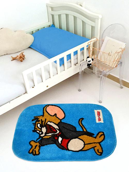 saral home tom & jerry soft microfiber anti skid kids bathmat- 55x70 cm - 16282972 - Very Small Image - 1