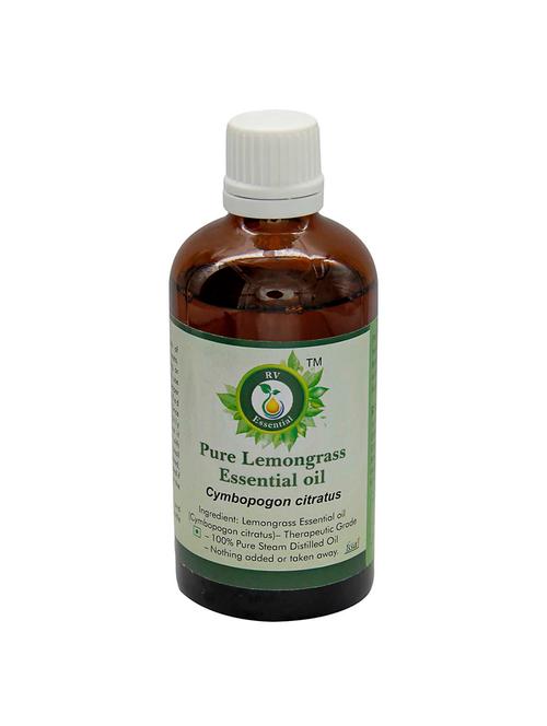 r v essential pure lemongrass essential oil 100ml- cymbopogon citratus (100% pure and natural steam distilled) - 16283877 - Very Small Image - 1