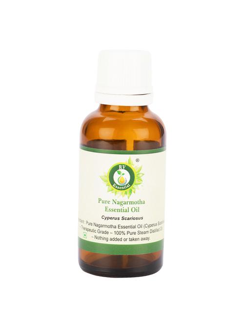 r v essential pure nagarmotha essential oil 5ml- cyperus scariosus (100% pure and natural steam distilled) - 16284417 - Very Small Image - 1