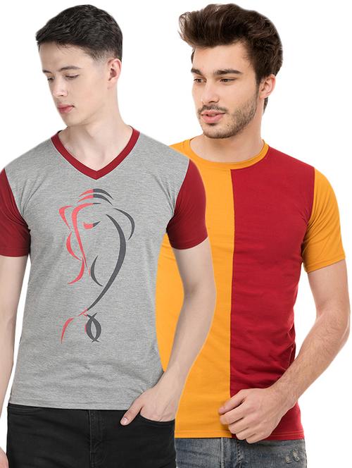 multi colored combo t-shirt - 16284623 - Very Small Image - 1