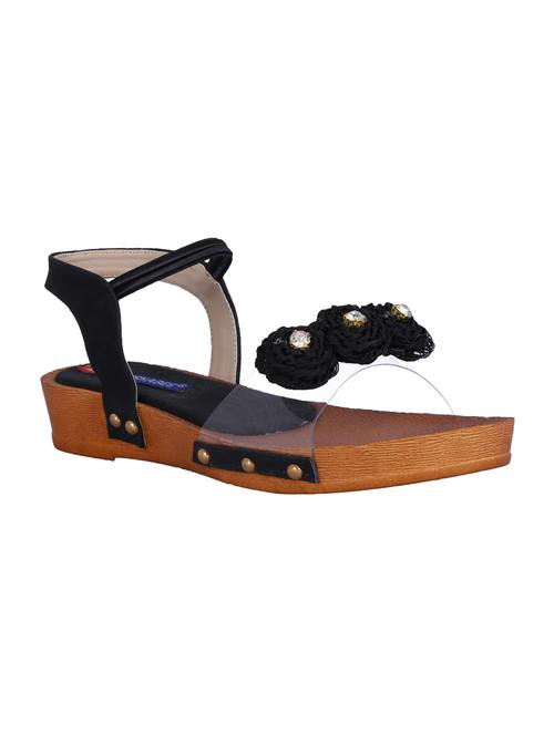 black back strap sandals - 16285067 - Very Small Image - 1
