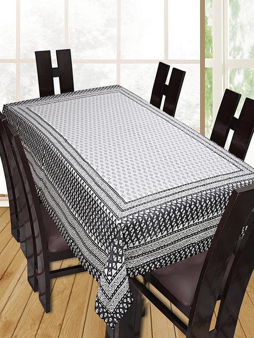 printed cotton 6 seater table cover - 16285442 - Very Small Image - 1