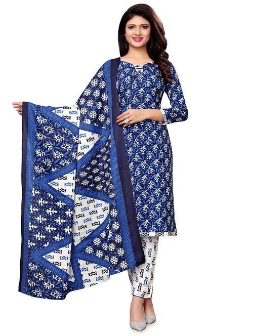 printed unstitched suit - 16285613 - Very Small Image - 1