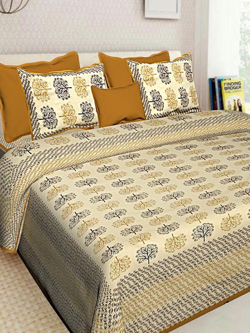 cotton bedsheet with 2 pillow covers - 16286711 - Very Small Image - 1