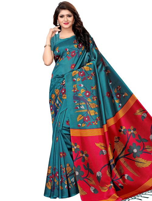 conversational bhagalpuri saree with blouse - 16288563 - Very Small Image - 1