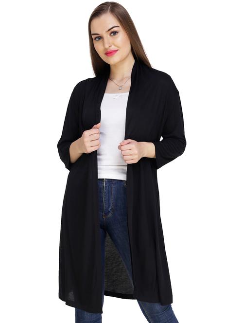 high neck solid shrug - 16293182 - Very Small Image - 1