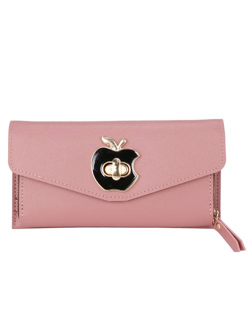 pink leatherette (pu) regular clutch - 16295780 - Very Small Image - 1
