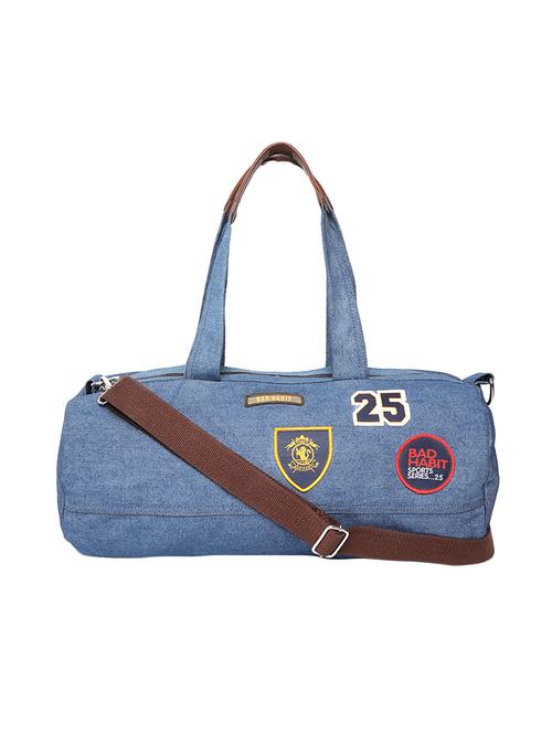 blue canvas dufflebag - 16298443 - Very Small Image - 1