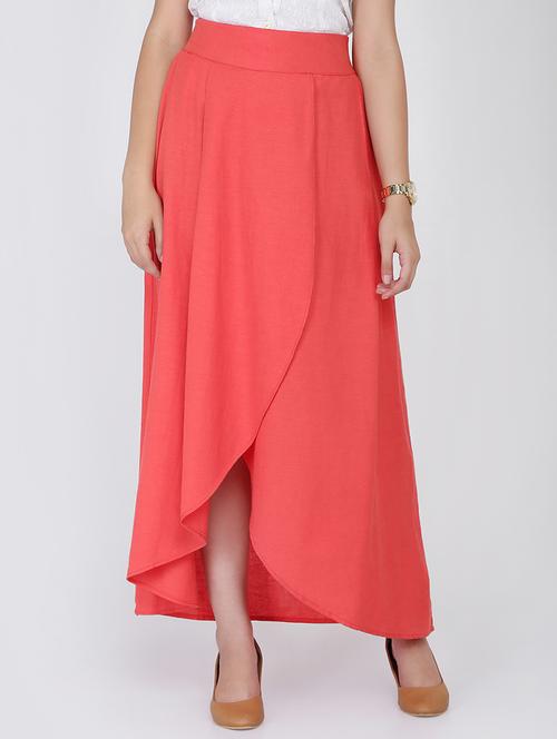 high rise overlap asymmetric skirt - 16298450 - Very Small Image - 1