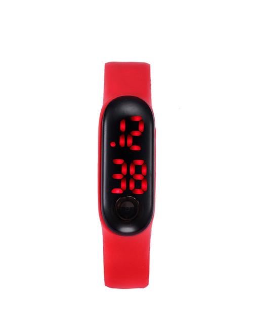 farp digital led watch band type red colour mens and boys watch - 16298507 - Very Small Image - 1
