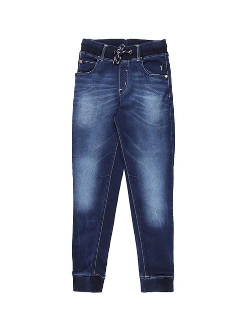 blue denim stone washed jean - 16300974 - Very Small Image - 1