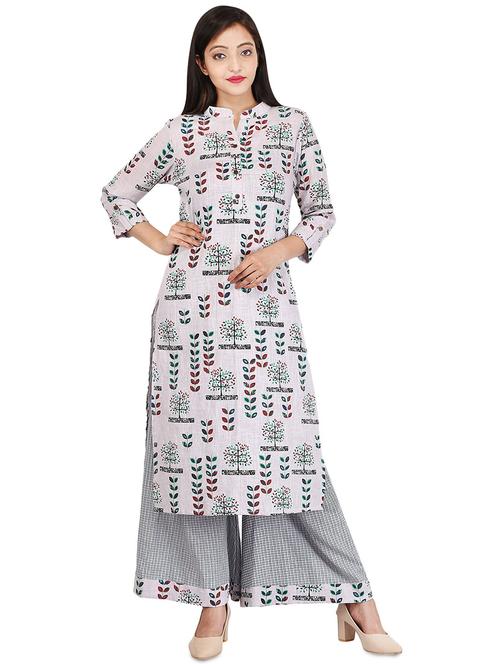 printed straight kurta - 16301885 - Very Small Image - 1